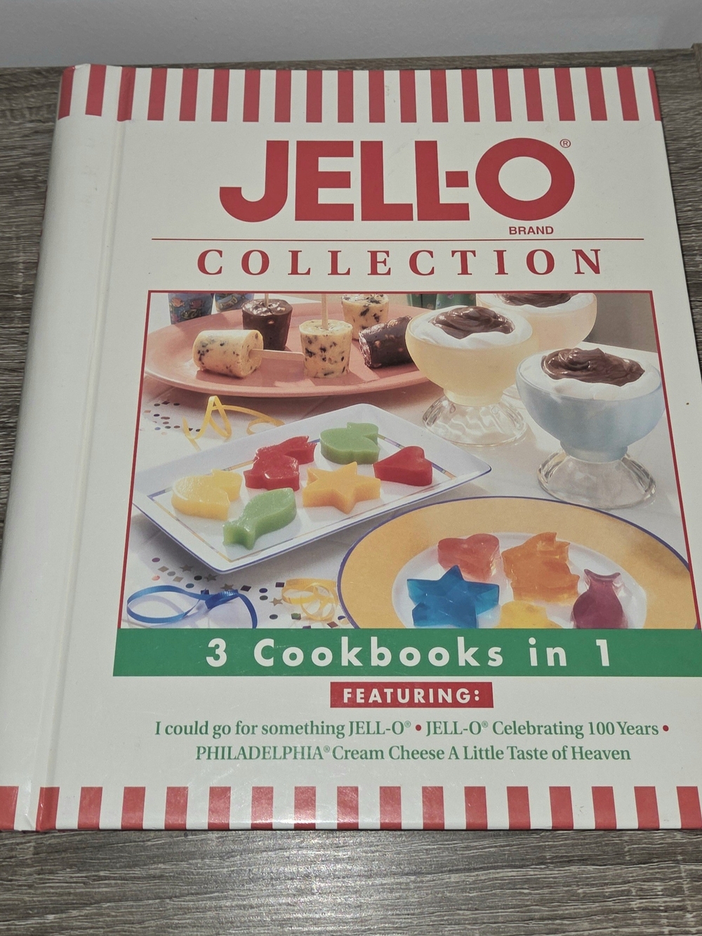 Jell-O Collection Vintage Desert Cookbook 3 in 1 Cheesecake, Pies, Cake Recipes.